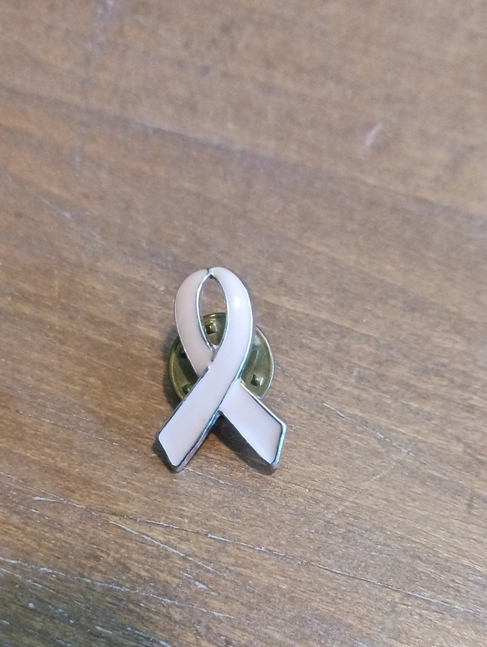 Pink  Breast Cancer Awareness Ribbon Enamel Pin